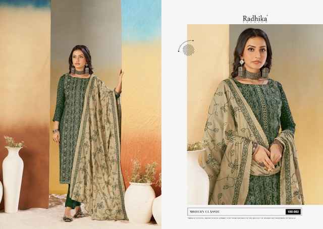 Radhika Fashion Azara Black Berry Vol-16 Cotton Dress Material (4 pcs Catalogue)