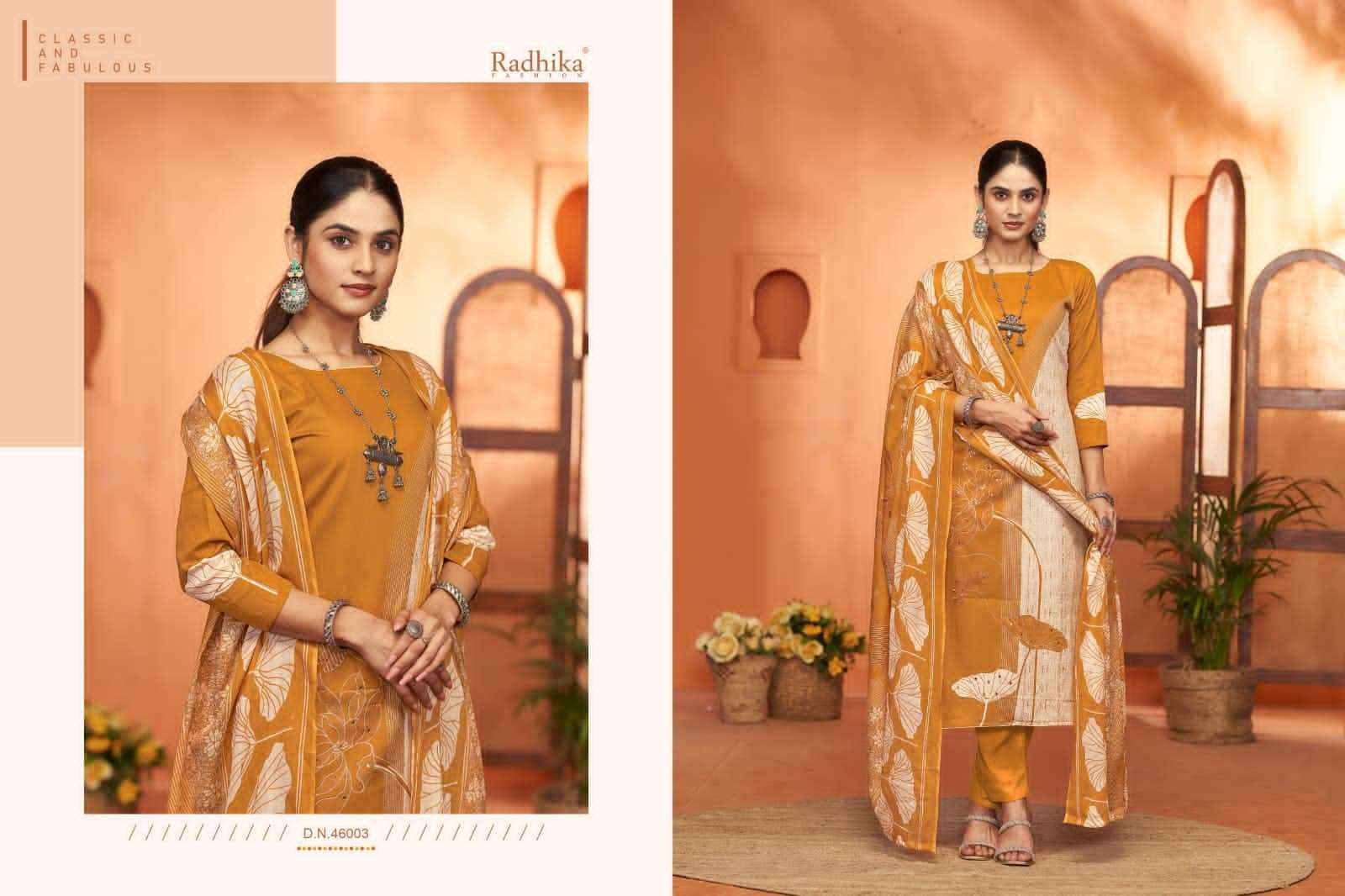 Radhika Fashion Azara Noori Lawn Cotton Dress Material 4 pcs Catalogue