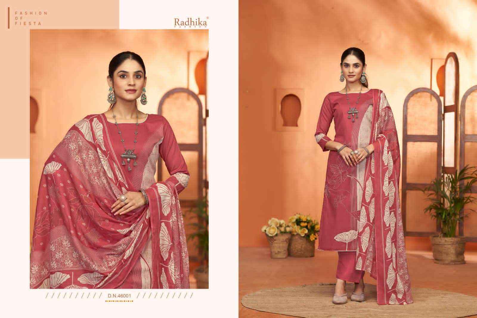 Radhika Fashion Azara Noori Lawn Cotton Dress Material 4 pcs Catalogue