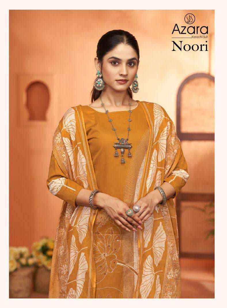 Radhika Fashion Azara Noori Lawn Cotton Dress Material 4 pcs Catalogue