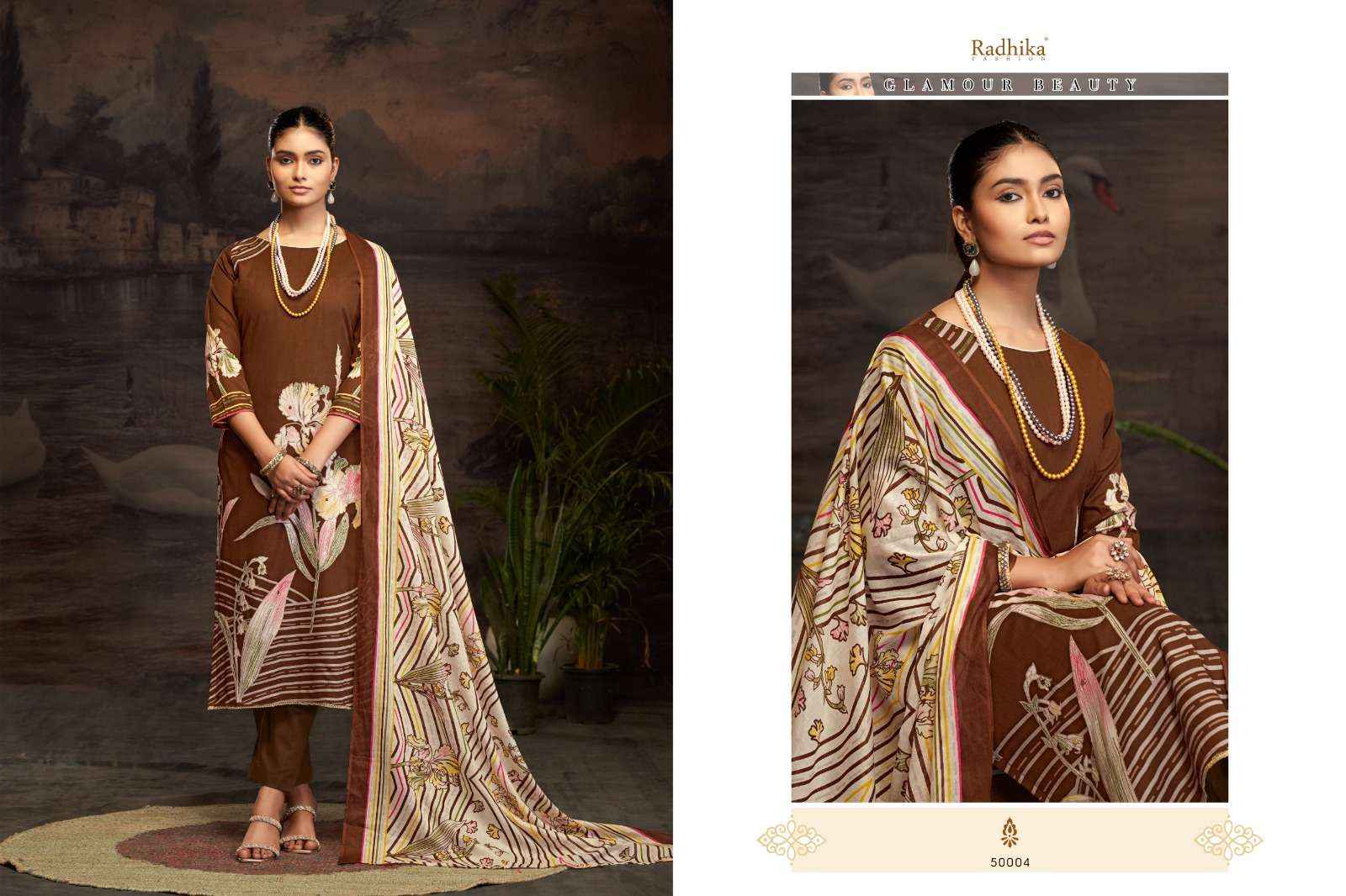 Radhika Fashion Azara Roshni Lawn Cotton Dress Material 4 pcs Catalogue