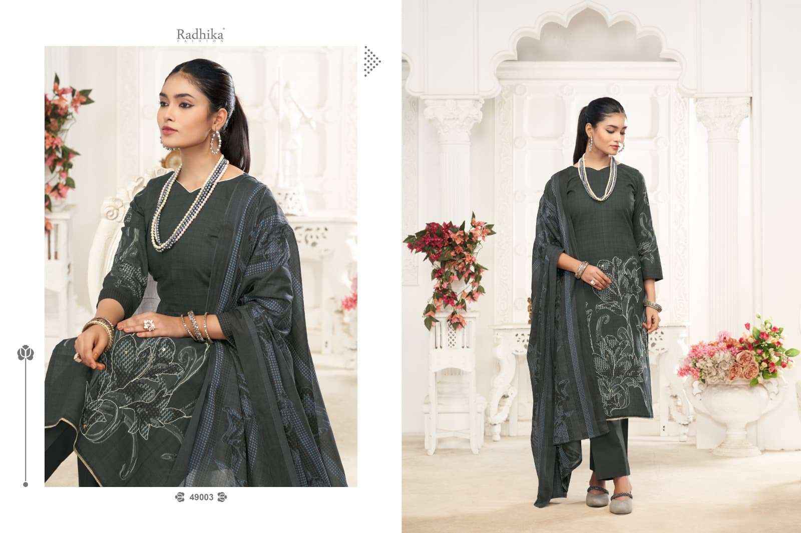 Radhika Fashion Azara Saloni Lawn Cotton Dress Material 4 pcs Catalogue