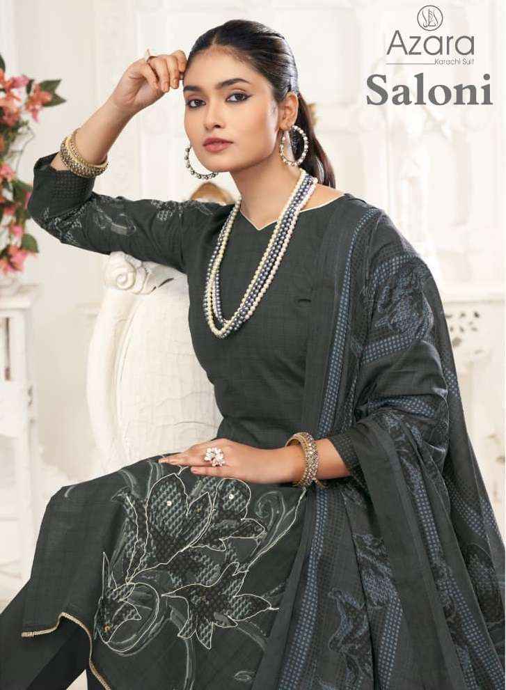Radhika Fashion Azara Saloni Lawn Cotton Dress Material 4 pcs Catalogue