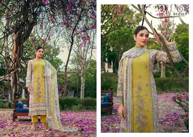 Rupali Fashion Kohinoor Lawn Cotton Dress Material 4 pcs Catalogue