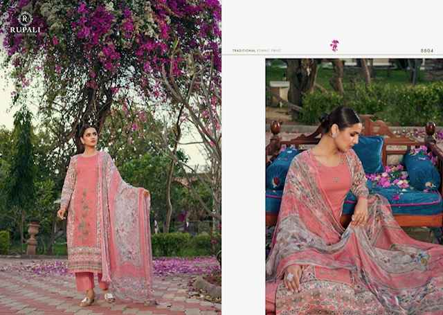 Rupali Fashion Kohinoor Lawn Cotton Dress Material 4 pcs Catalogue
