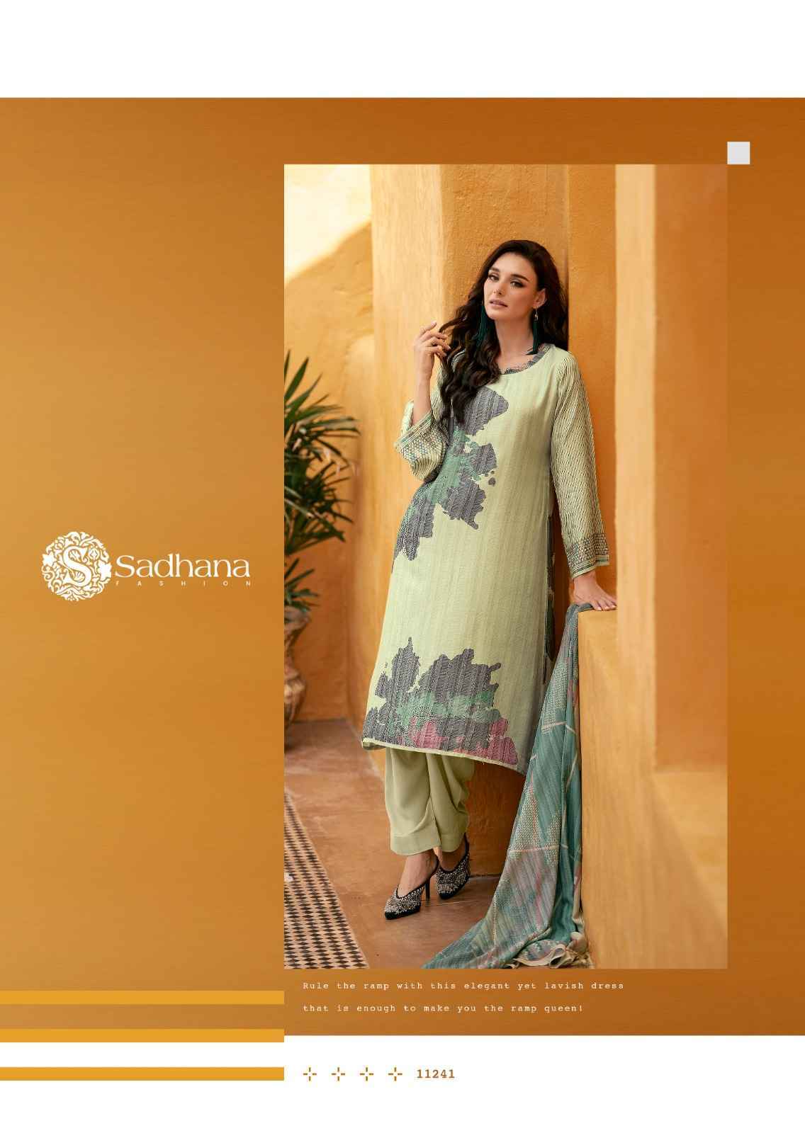 Sadhna Fashion Anahira Musline Silk Dress Material Wholesale Online Mumbai