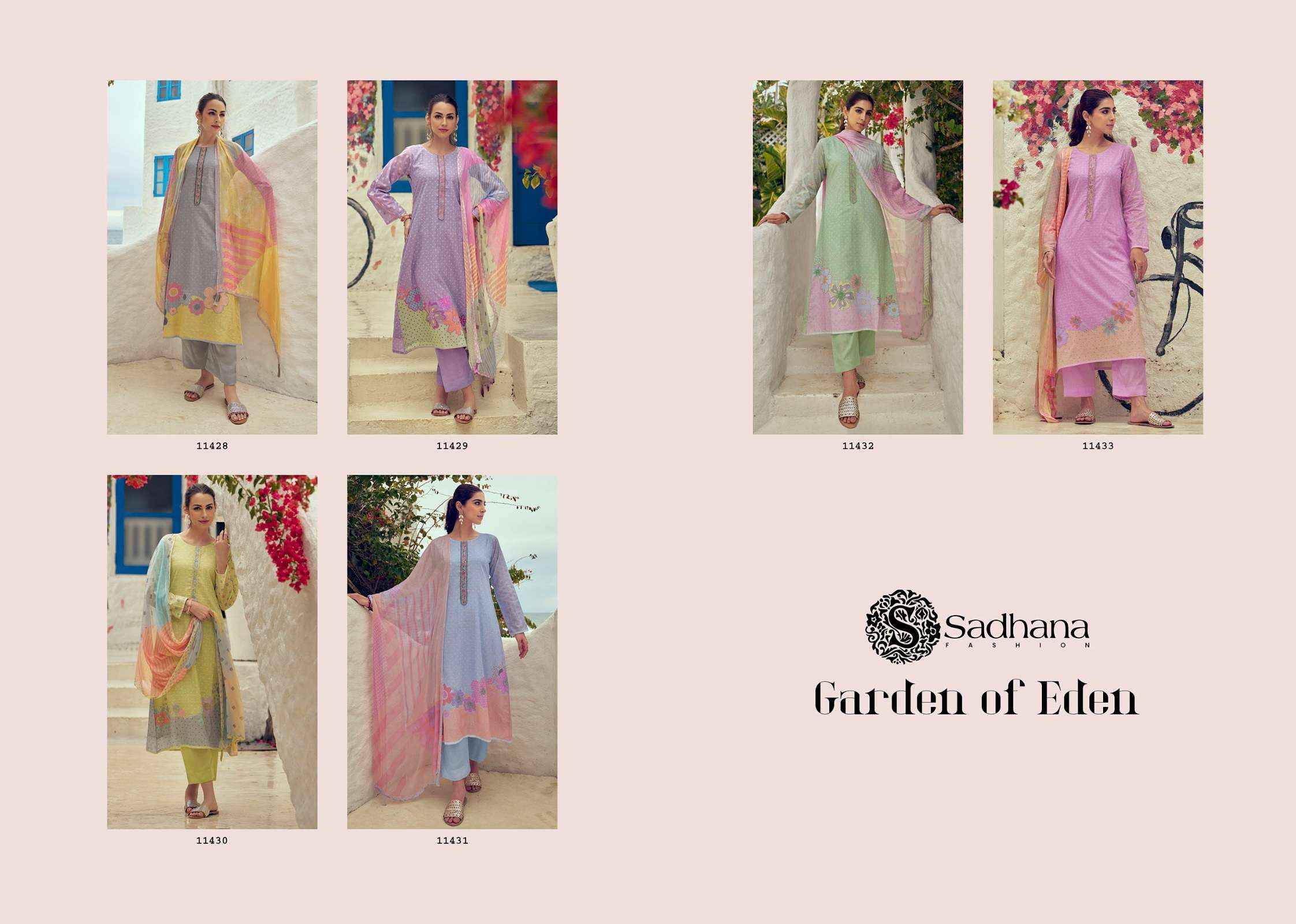 Sadhna Fashion Garden Of Eden Lawn Cotton Dress Material 6 pcs Catalogue
