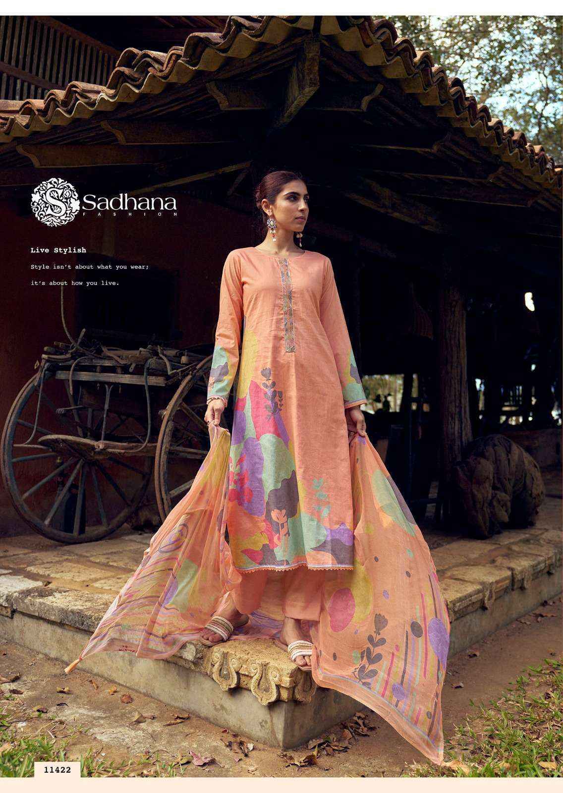 Sadhna Fashion Nasrin Lawn Cotton Dress Material (6 pcs Catalogue)