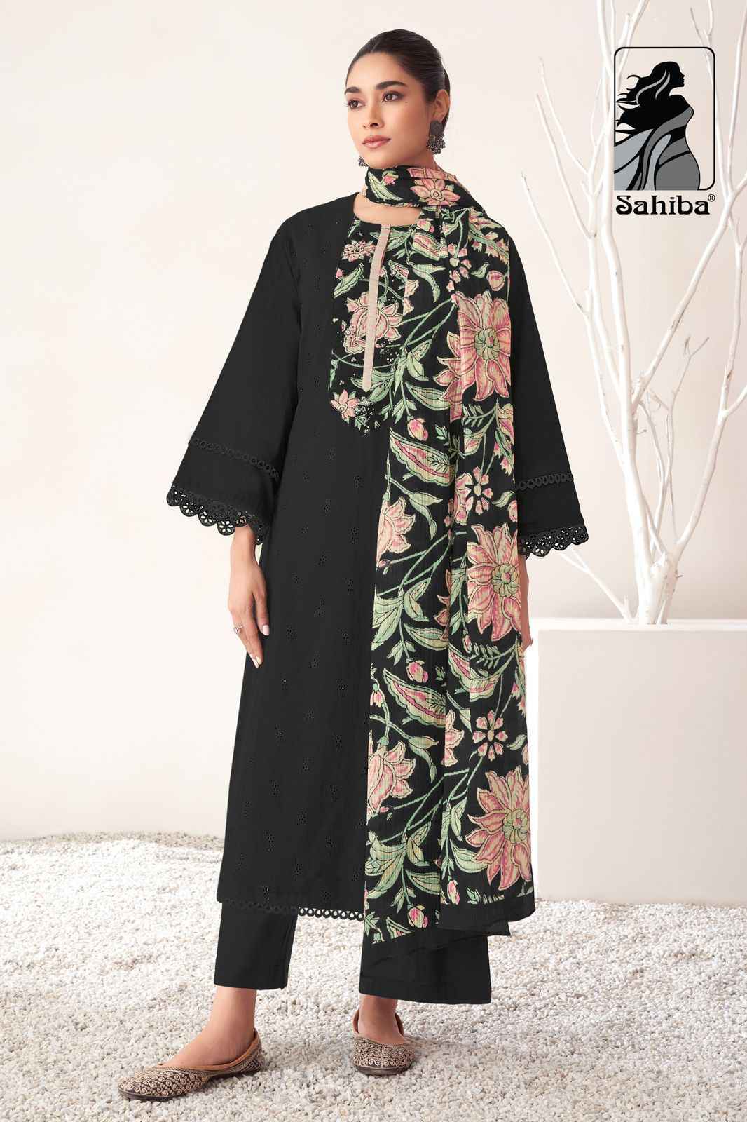 Sahiba Pratha Cotton Dress Material (3 pcs Catalogue)