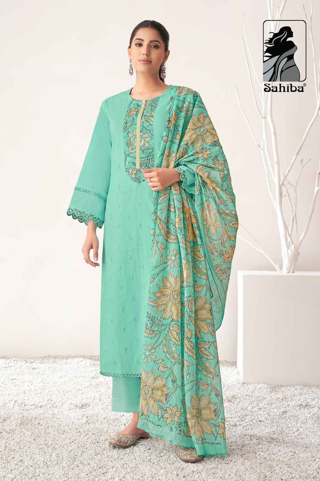 Sahiba Pratha Cotton Dress Material (3 pcs Catalogue)