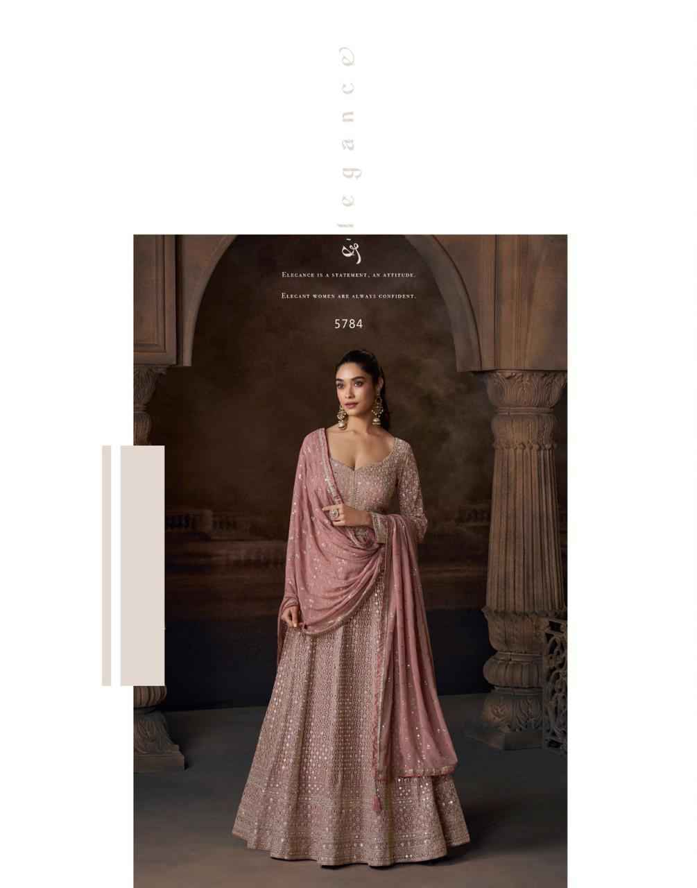 Sayuri Designer Avni Readymade Chinon Silk Dress (3 pcs Catalogue)
