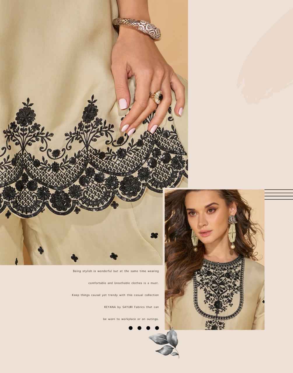 Sayuri Designer Reyna Readymade Chinon Silk Dress 2 pcs Catalogue