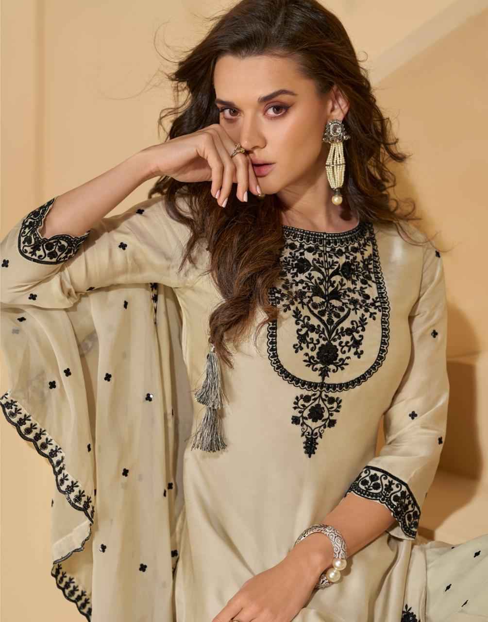 Sayuri Designer Reyna Readymade Chinon Silk Dress 2 pcs Catalogue