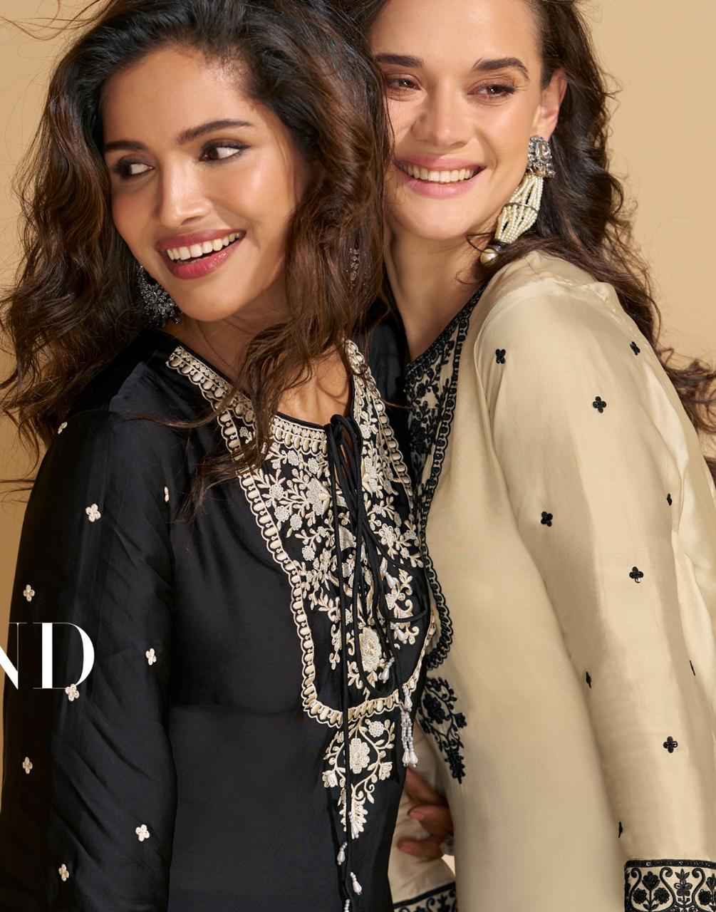 Sayuri Designer Reyna Readymade Chinon Silk Dress 2 pcs Catalogue