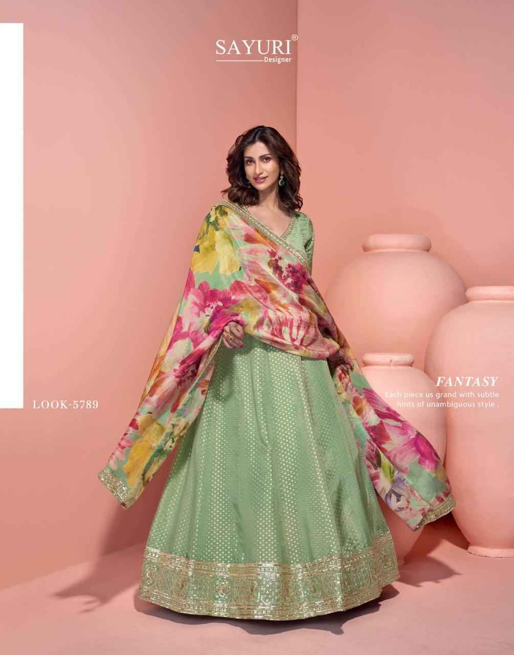 Sayuri Designer Sikha Readymade Viscouse Organza Silk Dress (3 pcs Catalogue)