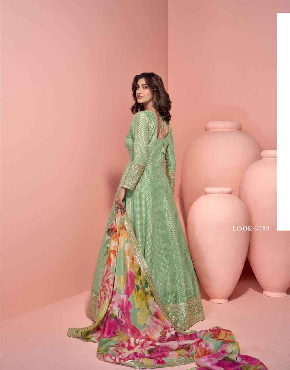 Sayuri Designer Sikha Readymade Viscouse Organza Silk Dress (3 pcs Catalogue)