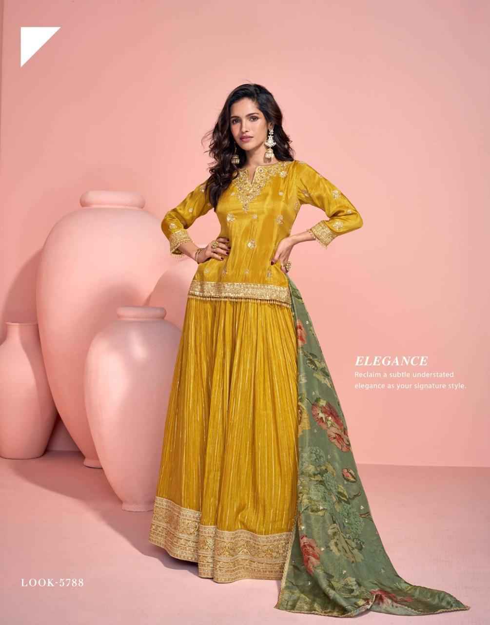 Sayuri Designer Sikha Readymade Viscouse Organza Silk Dress (3 pcs Catalogue)