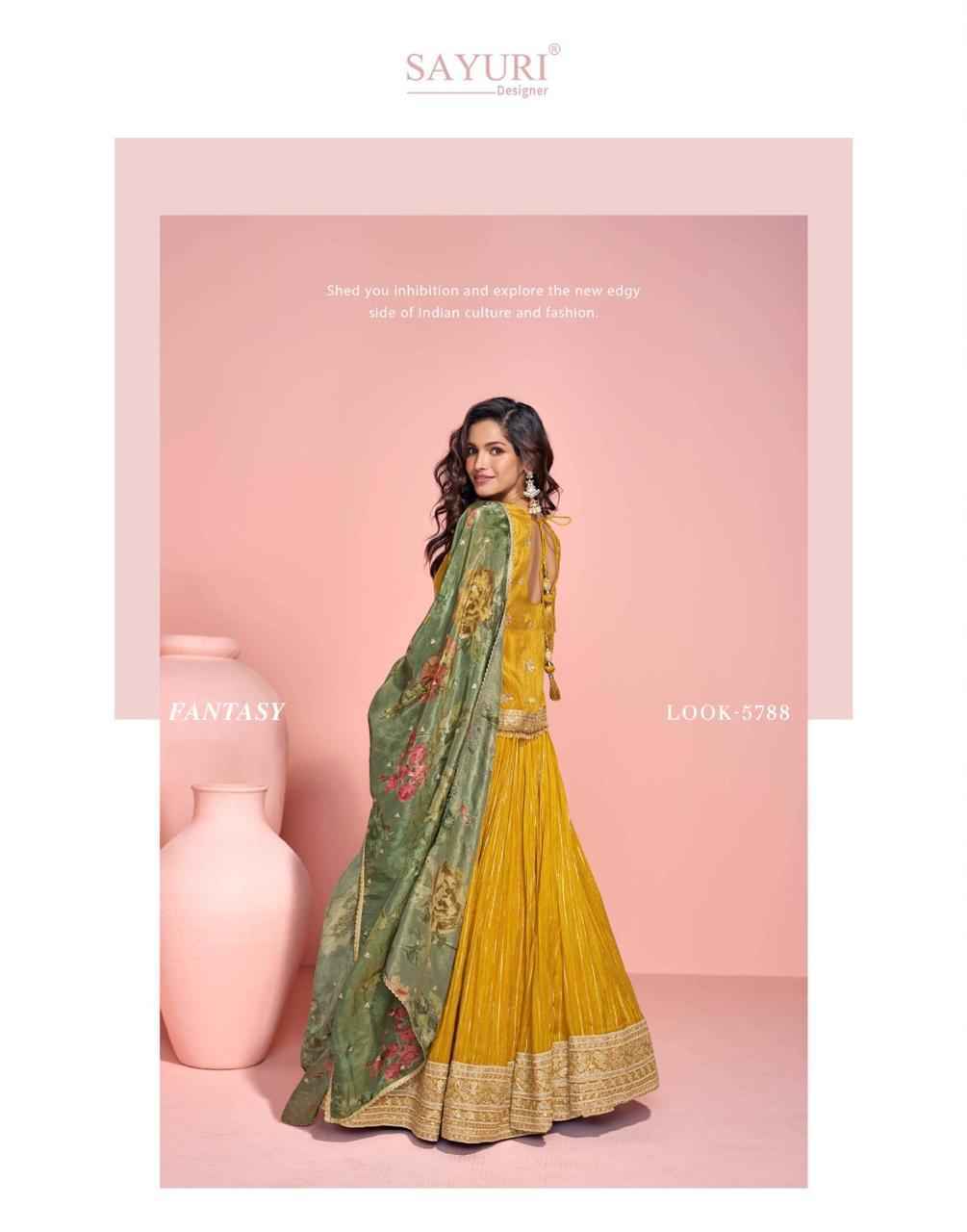 Sayuri Designer Sikha Readymade Viscouse Organza Silk Dress (3 pcs Catalogue)
