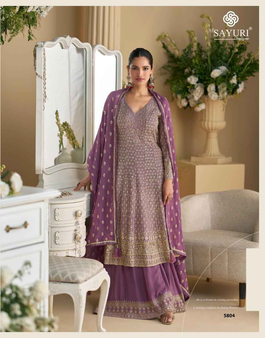 Sayuri Designer Virasat Readymade Georgette Dress (3 pcs Catalogue)