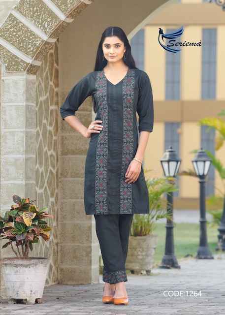 Seriema Kumb Westin Vol 2 Denim Cotton Kurti With Bottom 6 pcs Catalogue