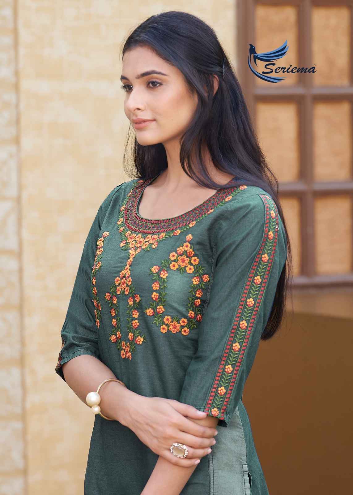 Seriema Kumb Westin Vol 2 Denim Cotton Kurti With Bottom 6 pcs Catalogue