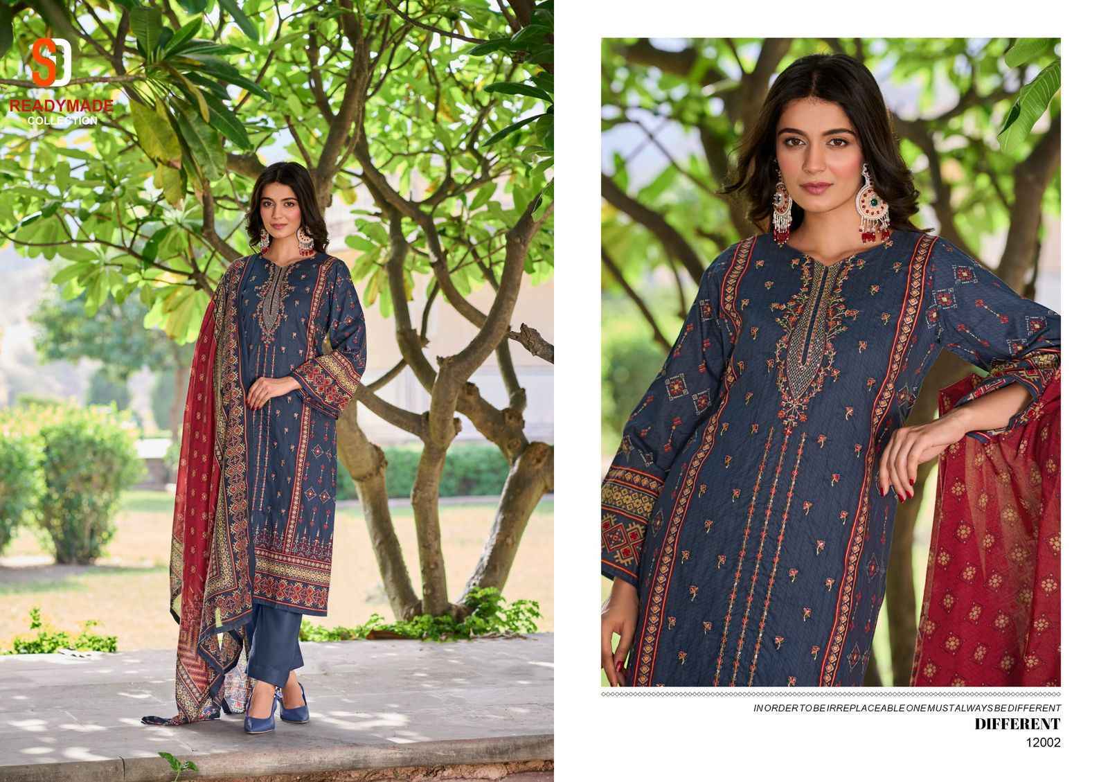 Shraddha Designer Bin Saeed Vol-12  Cotton Readymade Dress (4 pcs Catalogue)