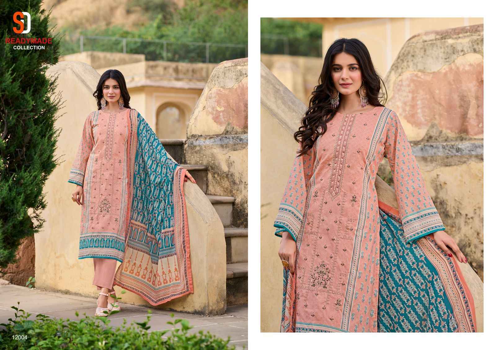Shraddha Designer Bin Saeed Vol-12  Cotton Readymade Dress (4 pcs Catalogue)