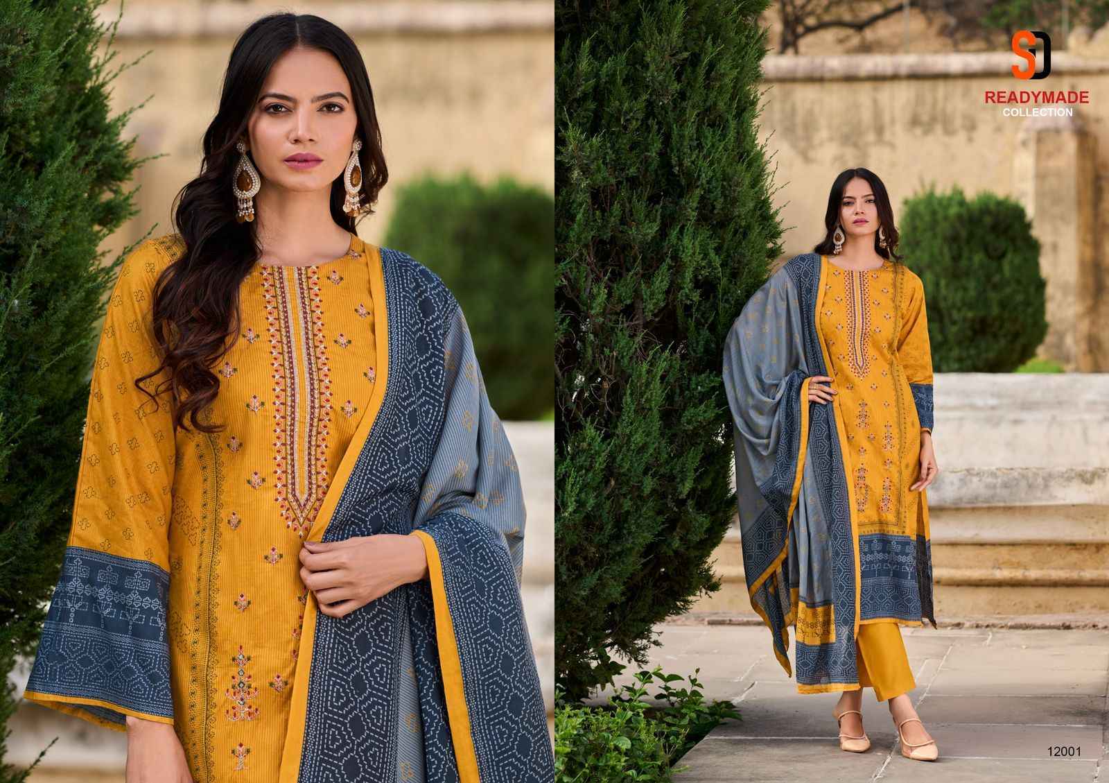 Shraddha Designer Bin Saeed Vol-12  Cotton Readymade Dress (4 pcs Catalogue)