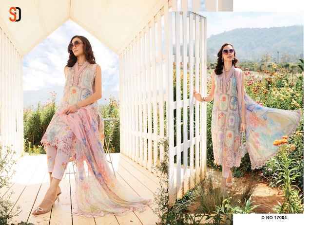 Shraddha Designer M Print Vol-17 Pakistani Lawn Cotton Dress Material (4 pcs Catalogue)
