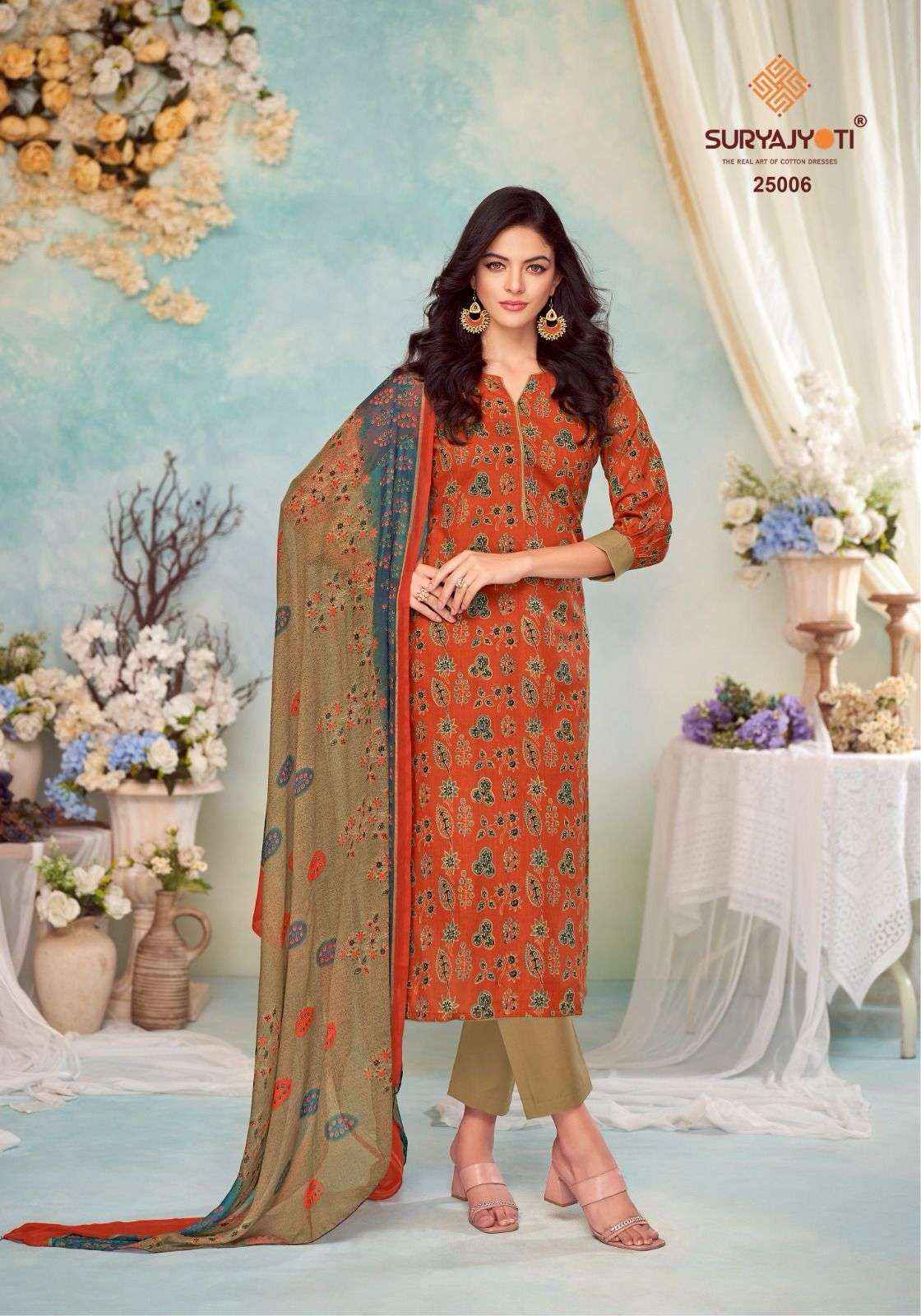 Suryajyoti Suhana Vol 25 Cambric Cotton Dress Material 10 pcs Catalogue