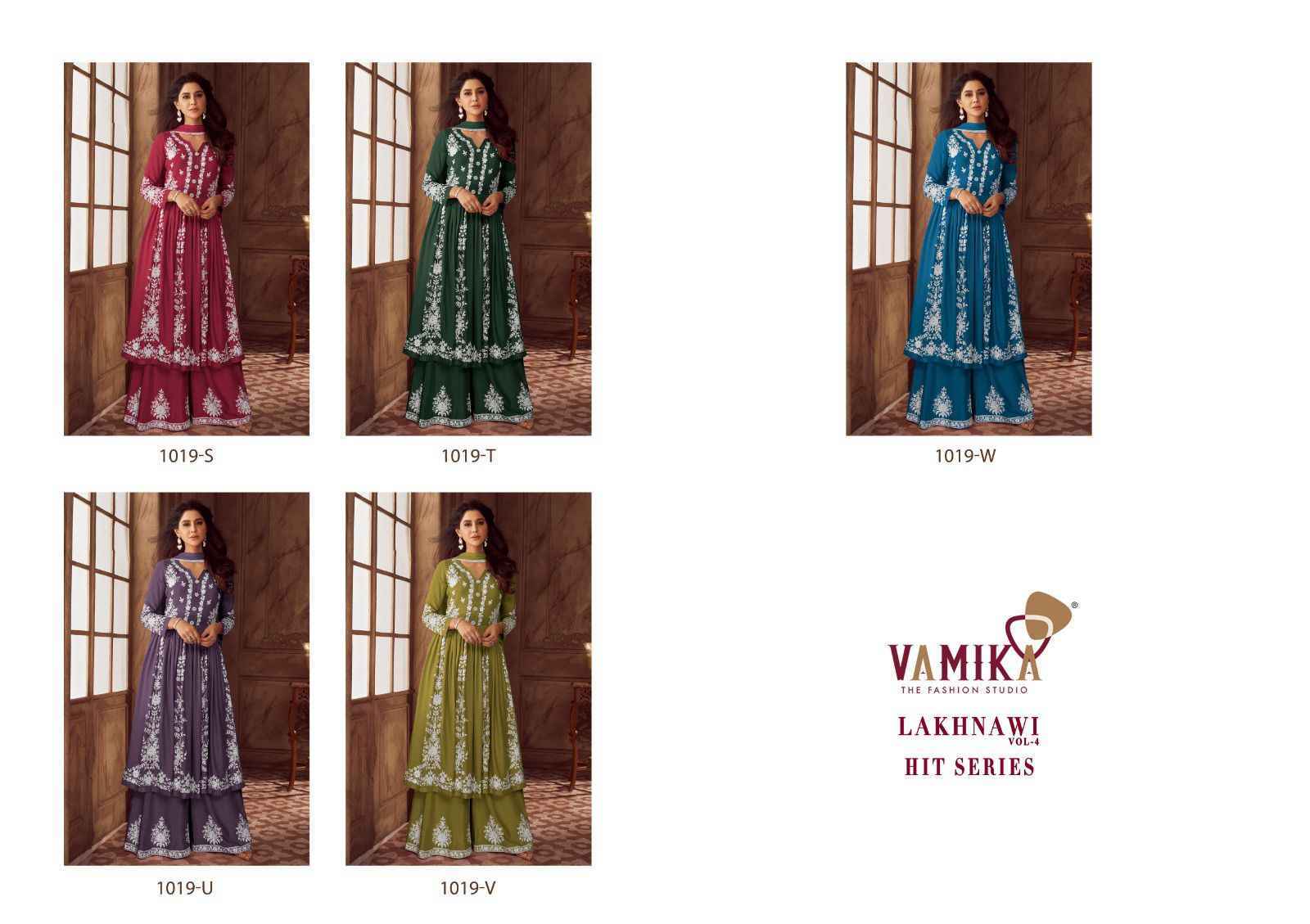 Vamika Lakhnavi Vol-4 Hit Series Rayon Readymade Suit (5 pcs Catalogue)