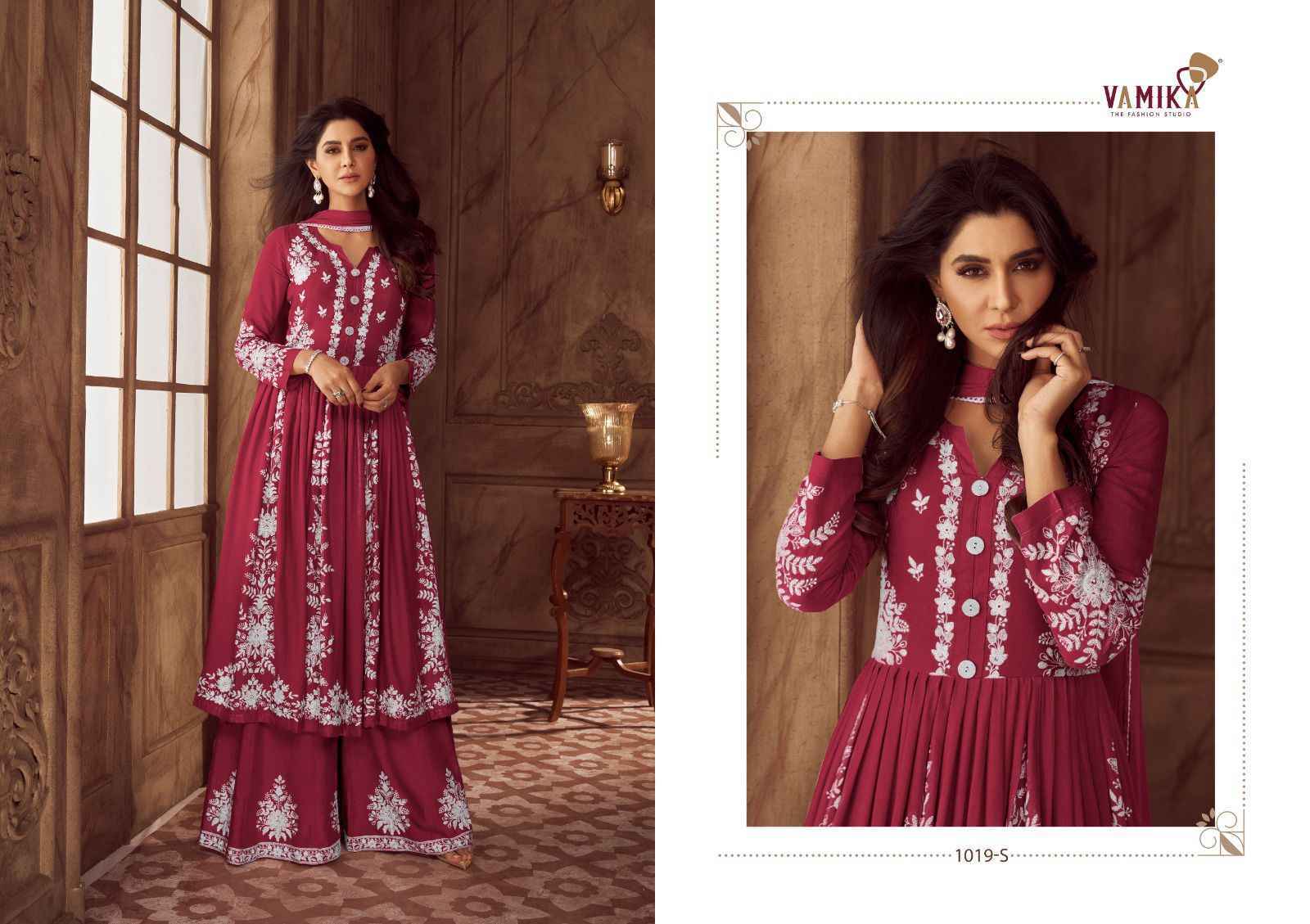 Vamika Lakhnavi Vol-4 Hit Series Rayon Readymade Suit (5 pcs Catalogue)