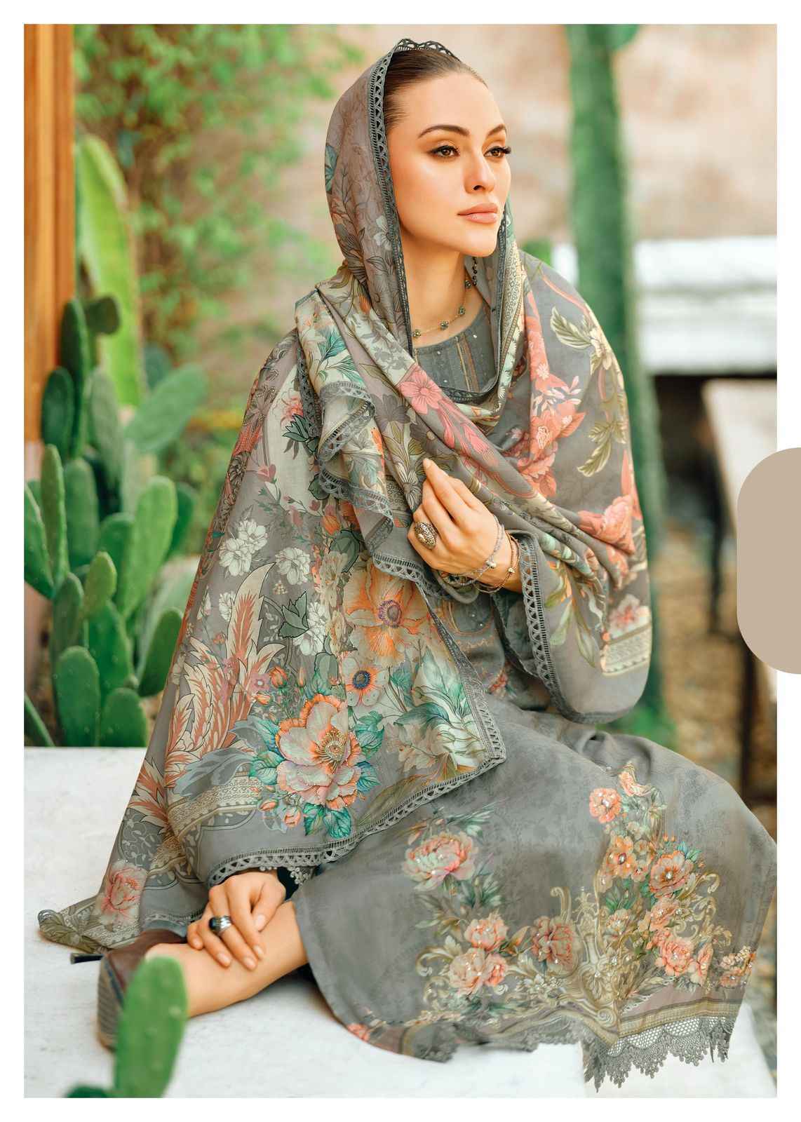 Varsha Beyond the Garden Cotton Dress Material (5 pcs Catalogue)