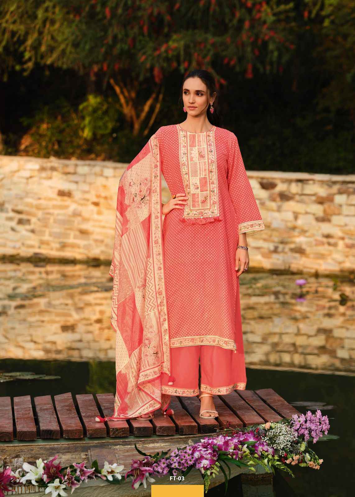 Varsha Feather Linen Cotton Dress Material (3 pcs Catalogue)
