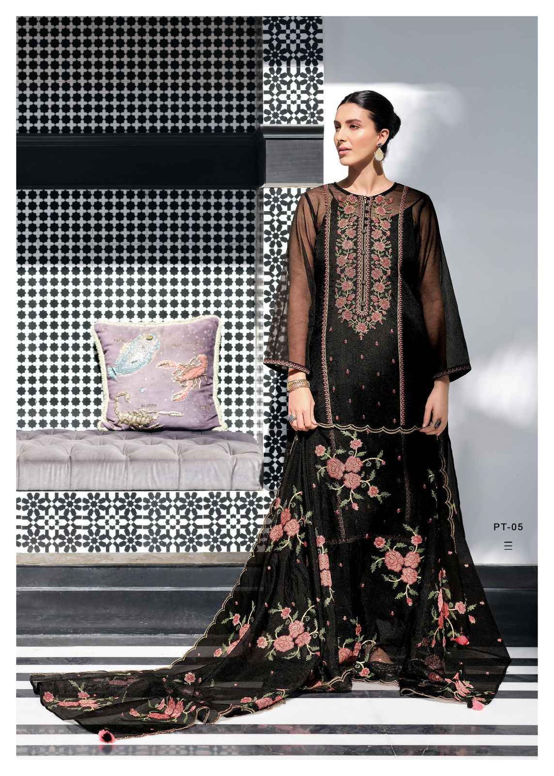 Varsha Petals Super Net Dress Material (6 pcs Catalogue)