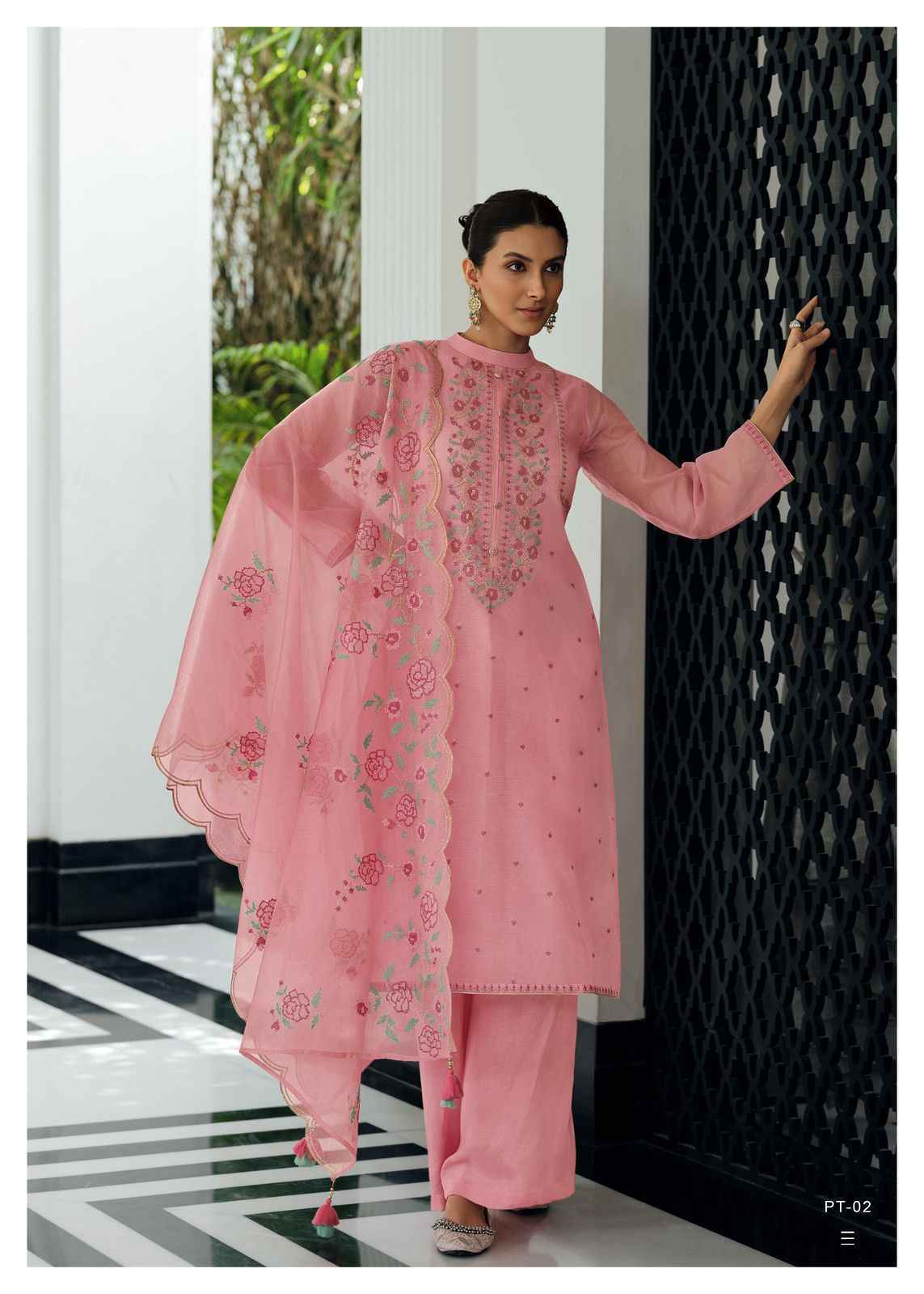 Varsha Petals Super Net Dress Material (6 pcs Catalogue)