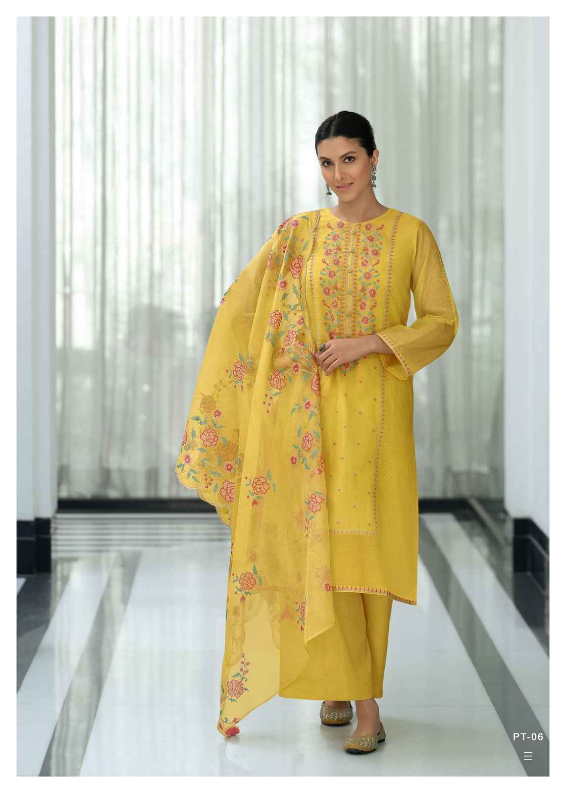Varsha Petals Super Net Dress Material (6 pcs Catalogue)