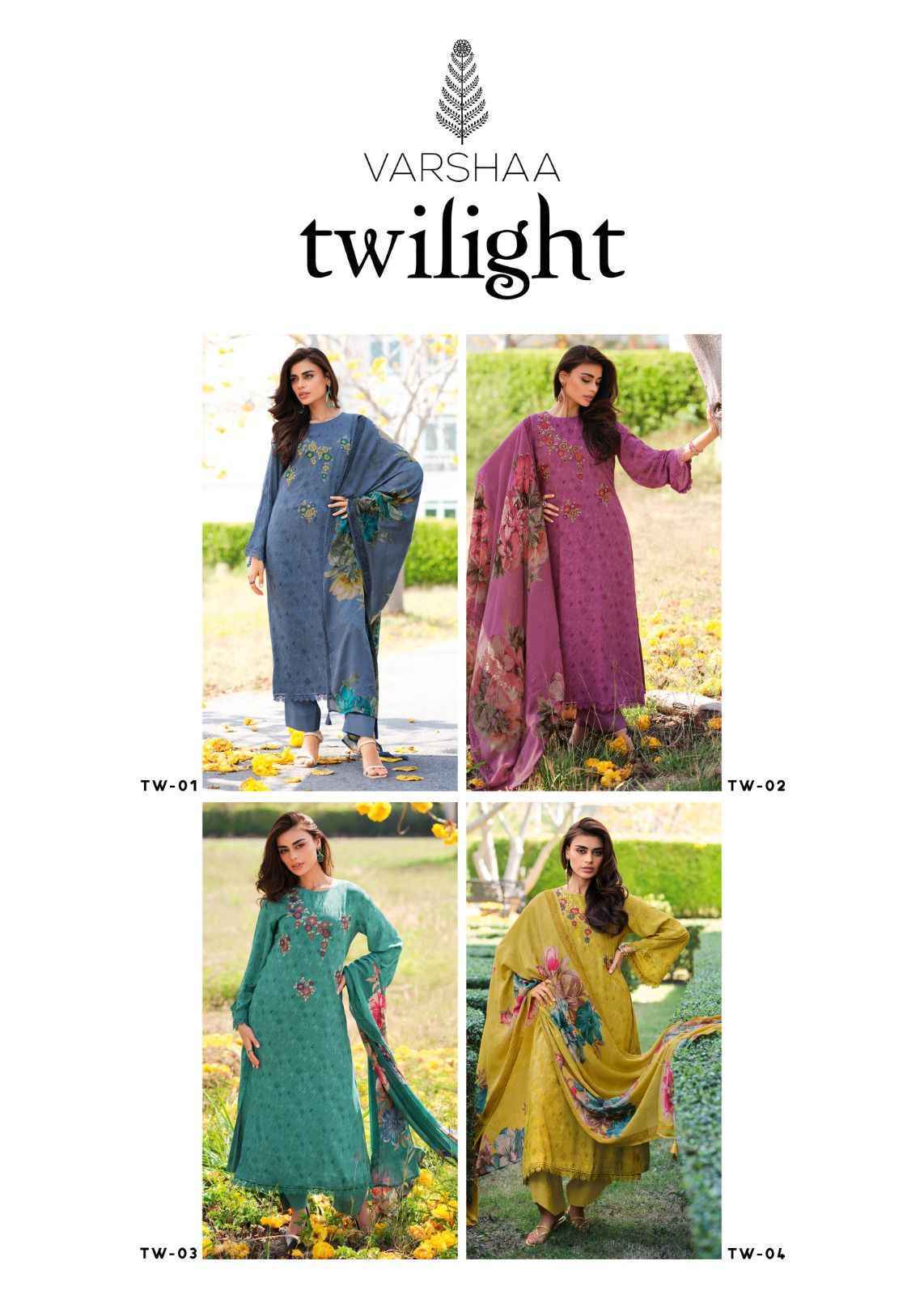 Varsha Twilight Cotton Dress Material 4 pcs Catalogue