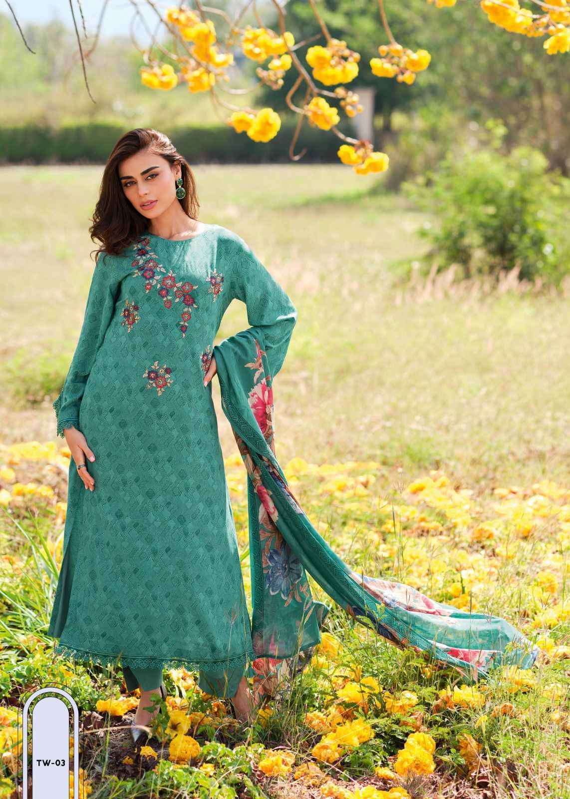 Varsha Twilight Cotton Dress Material 4 pcs Catalogue