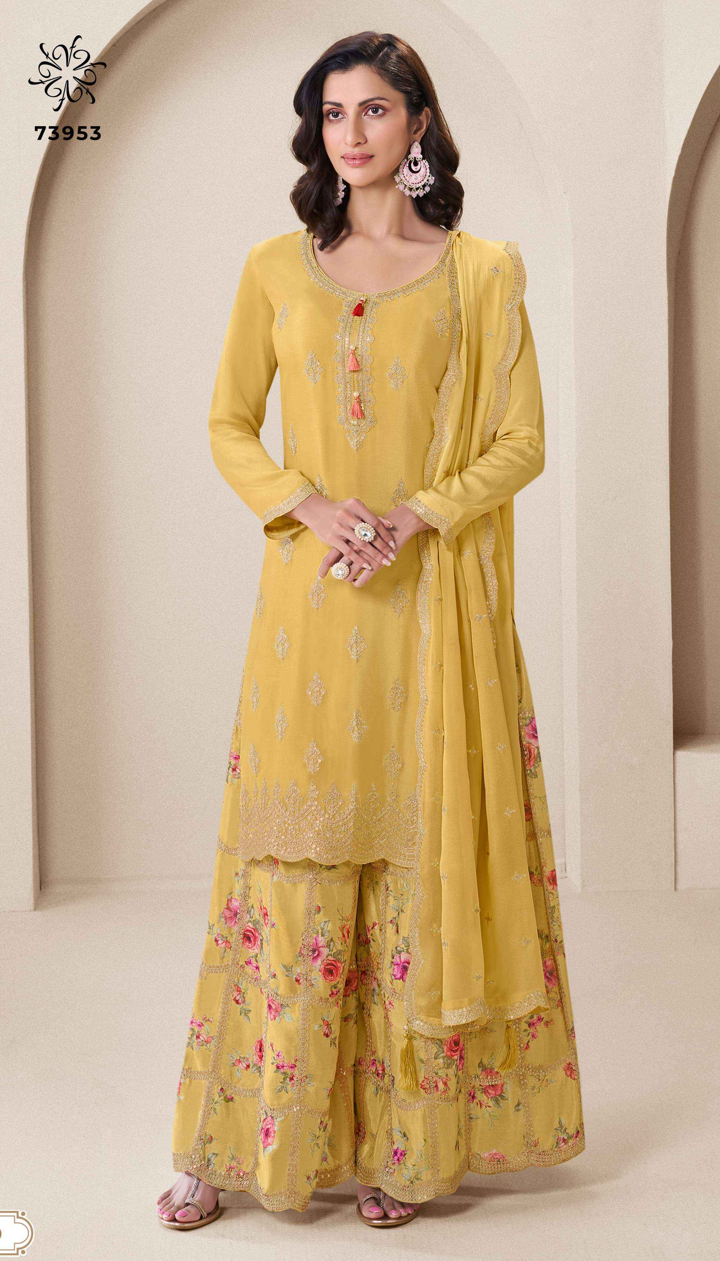 Vinay Fashion Kuleesh Aakriti Chinon Dress Material (4 pcs Catalogue)