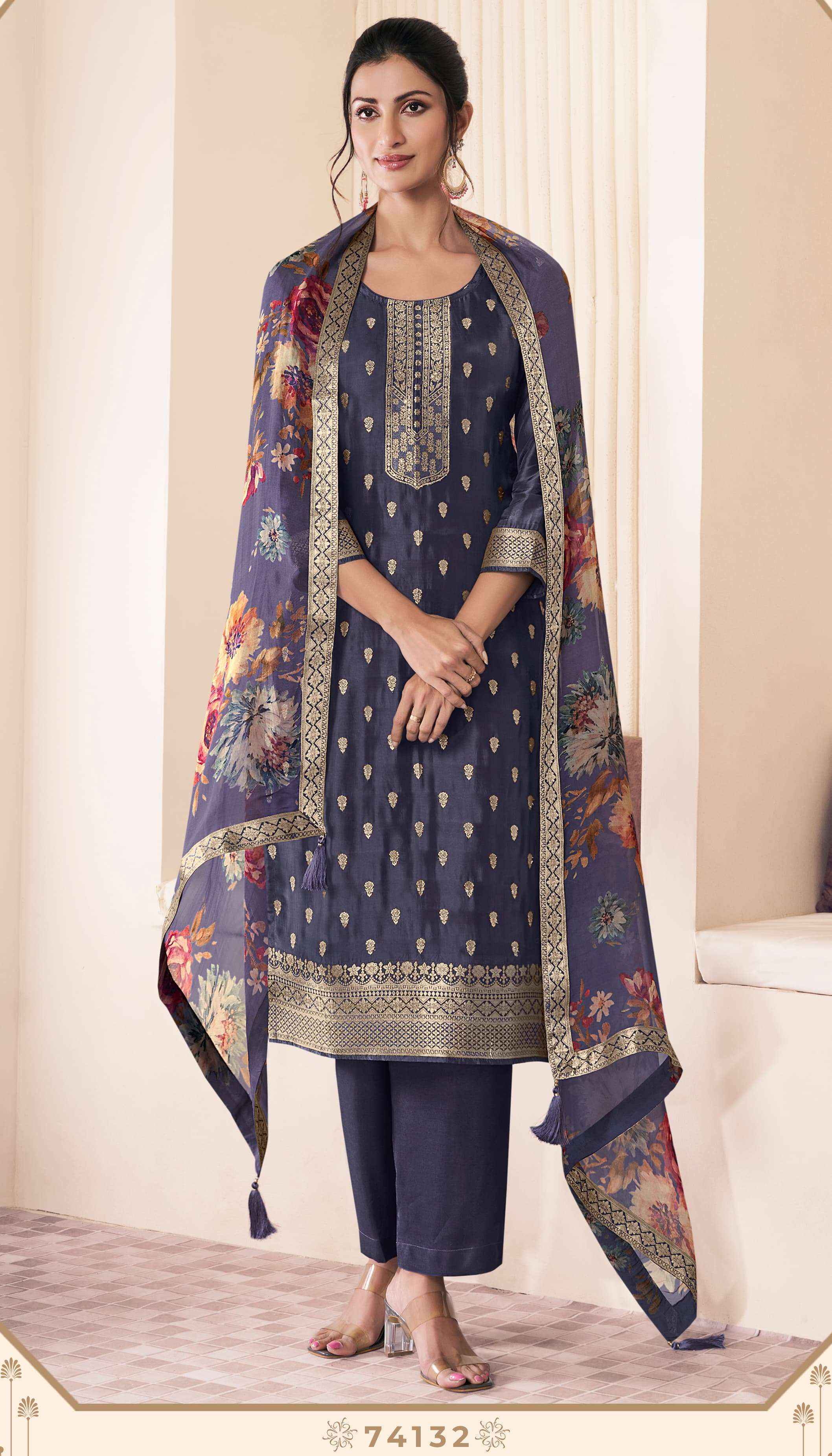 Vinay Fashion Kuleesh Noraa Vol-2 Silk Jacquard Dress Material (5 pcs Catalogue)