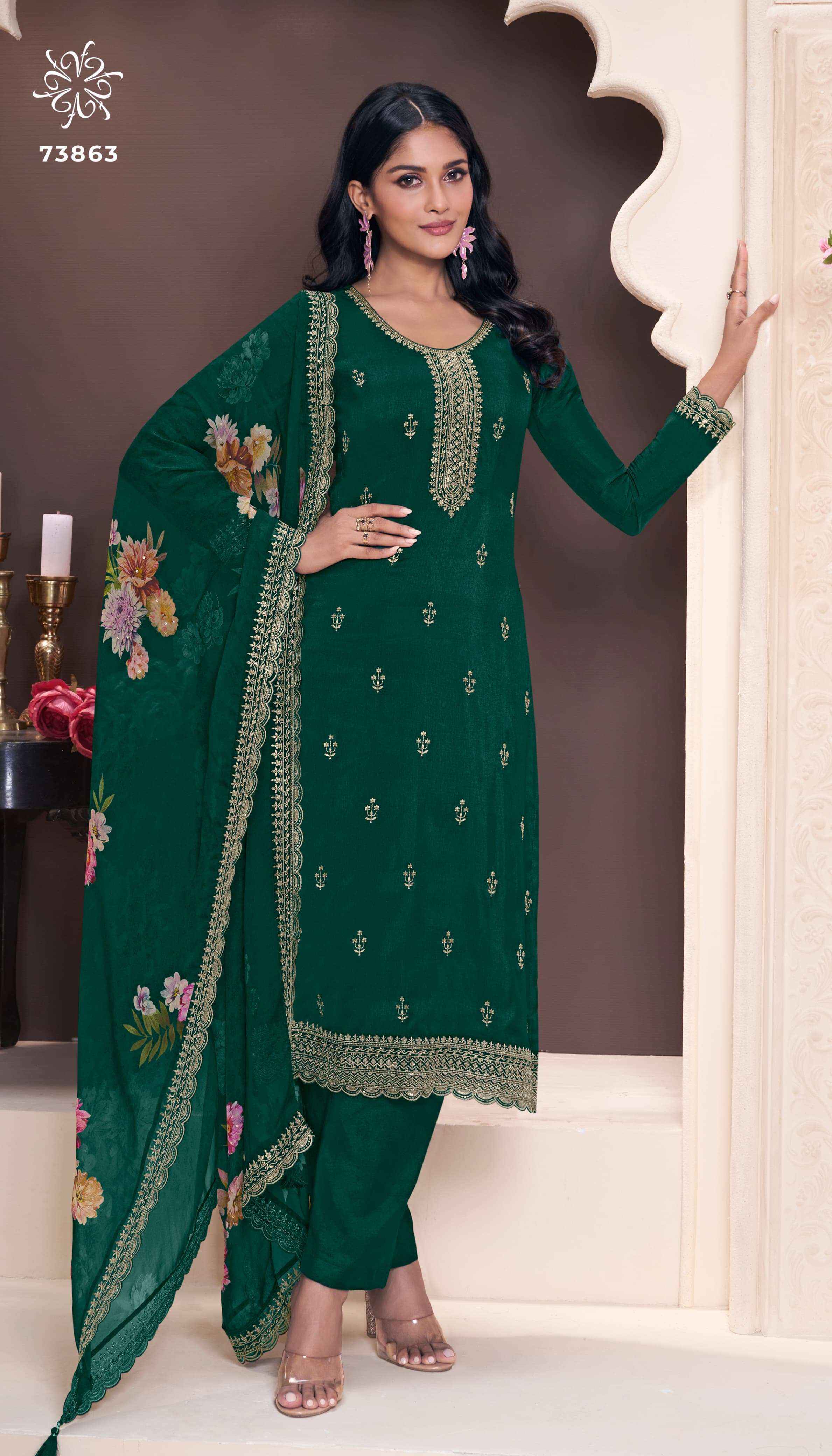Vinay Fashion Kuleesh Shivangi Vol-2 Silk Dress Material (4 pcs Catalogue)