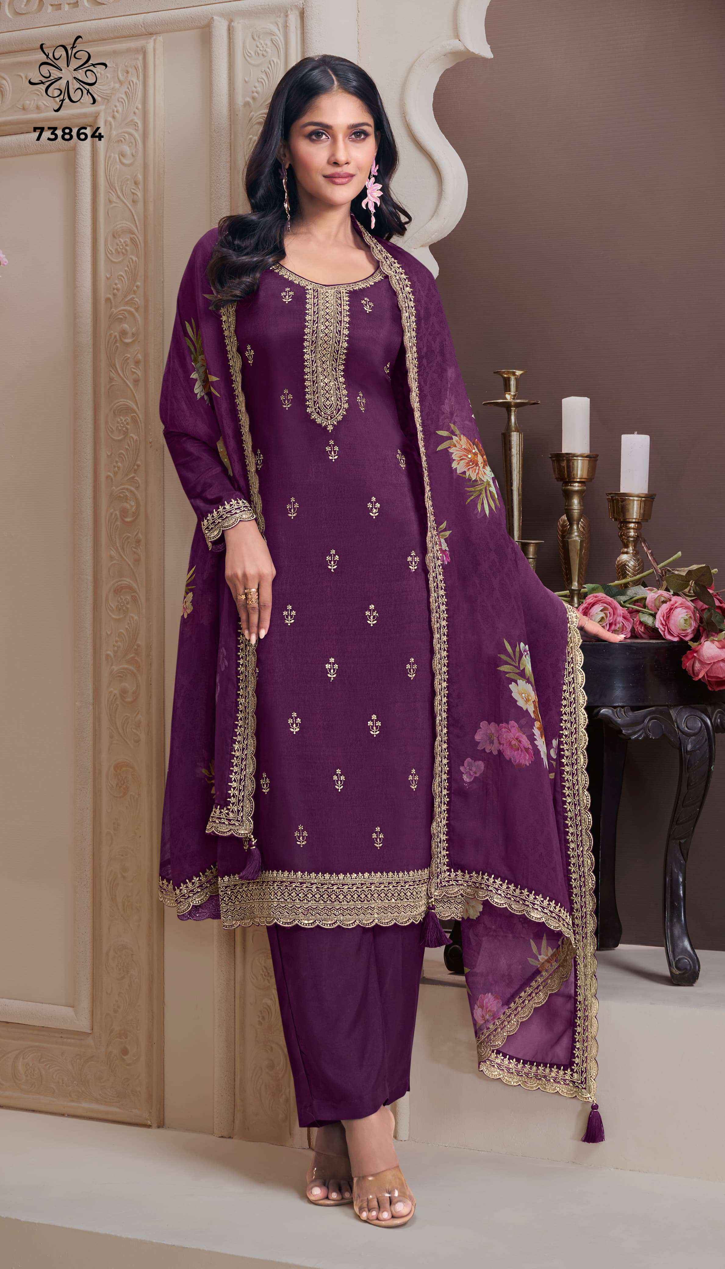 Vinay Fashion Kuleesh Shivangi Vol-2 Silk Dress Material (4 pcs Catalogue)