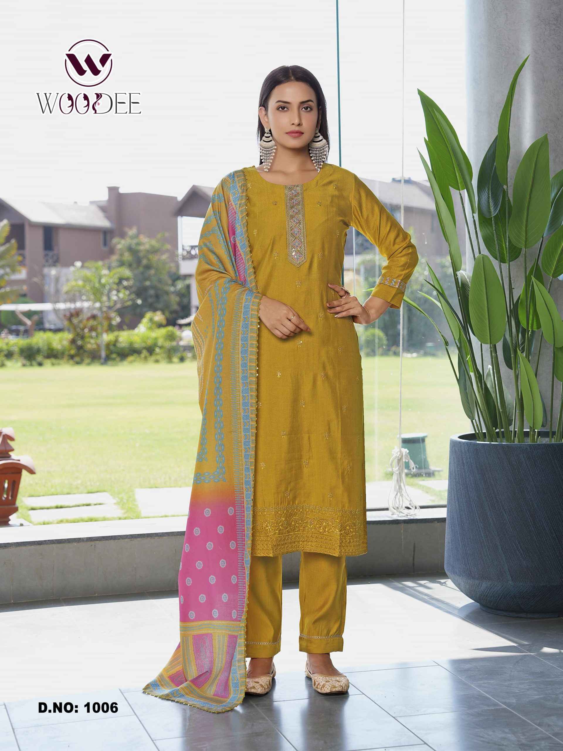 Woodee Milly Viscouse Kurti Combo 6 pcs Catalogue