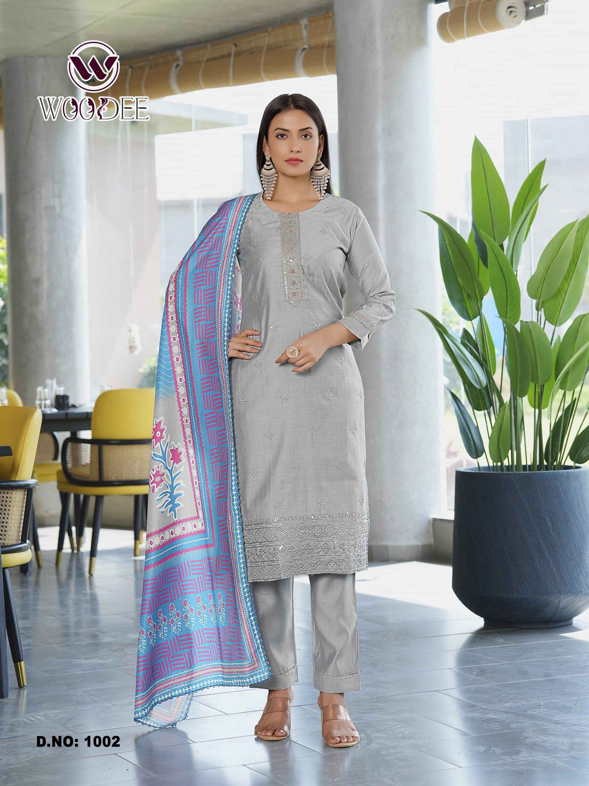 Woodee Milly Viscouse Kurti Combo 6 pcs Catalogue