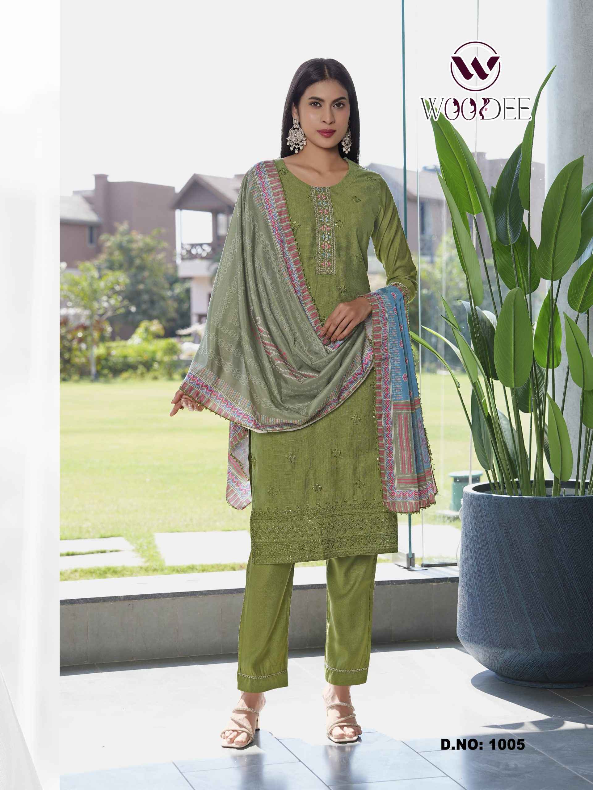 Woodee Milly Viscouse Kurti Combo 6 pcs Catalogue