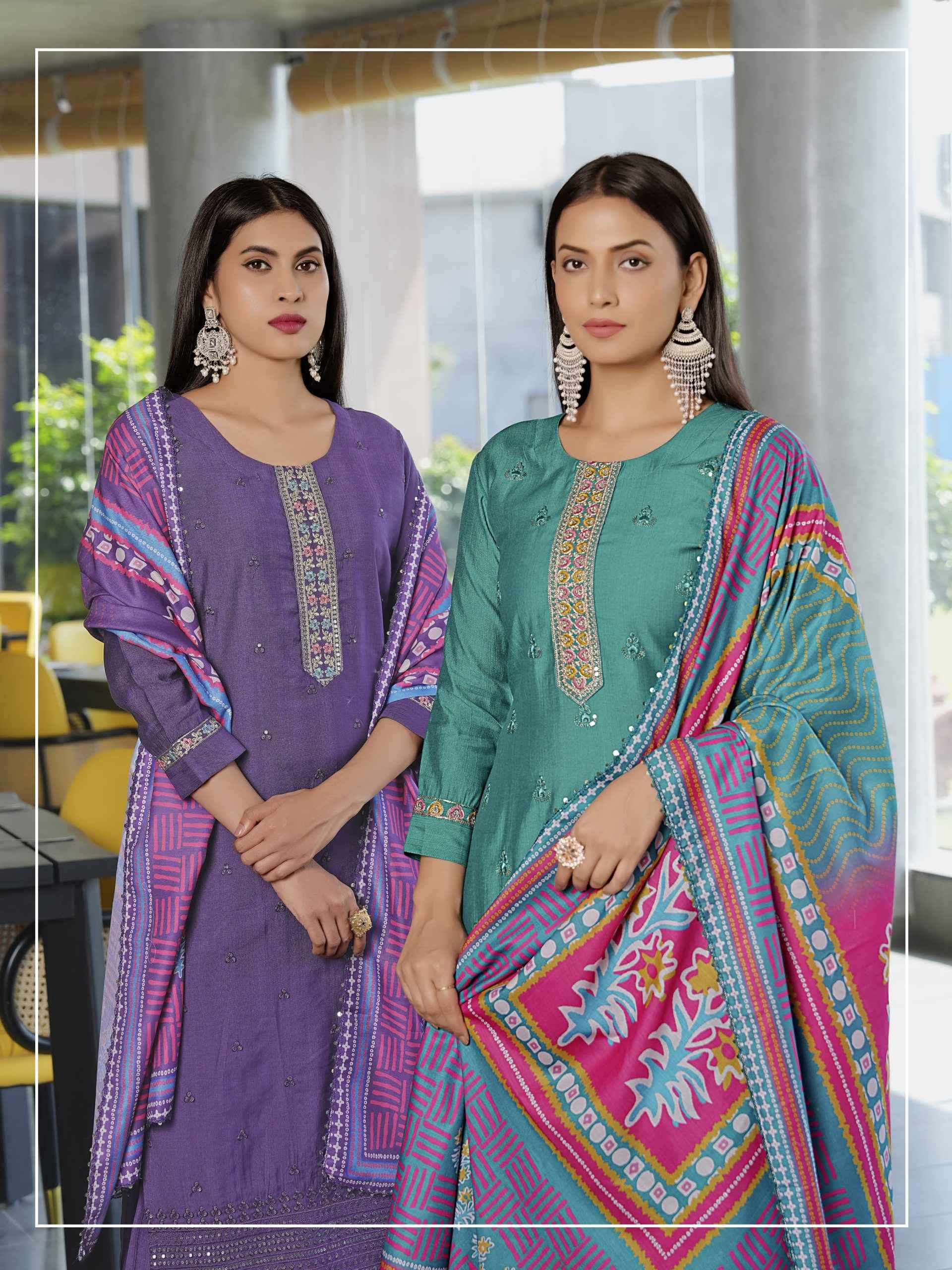 Woodee Milly Viscouse Kurti Combo 6 pcs Catalogue