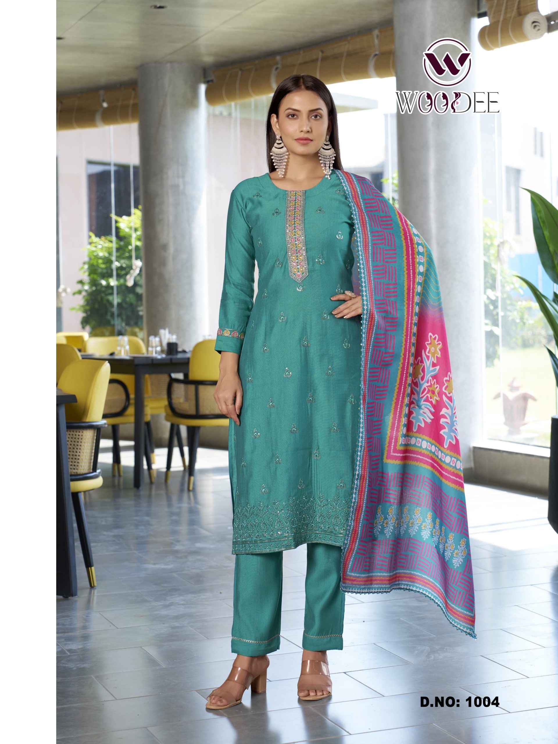 Woodee Milly Viscouse Kurti Combo 6 pcs Catalogue