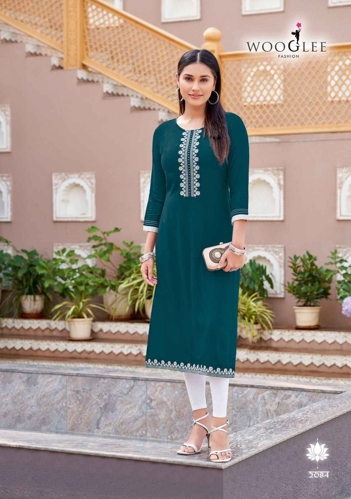 Wooglee Barbella Vol-13 Rayon Kurti (6 pcs Catalogue)