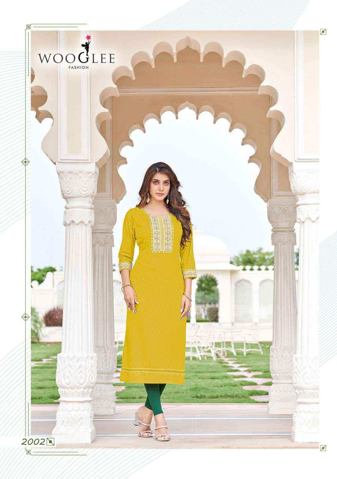 Wooglee Chitra Rayon Kurti (4 pcs Catalogue)